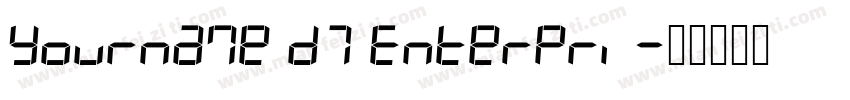 Yourname D7 Enterpri字体转换